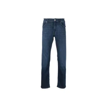 HUGO BOSS Logo patch Tapered leg Jeans