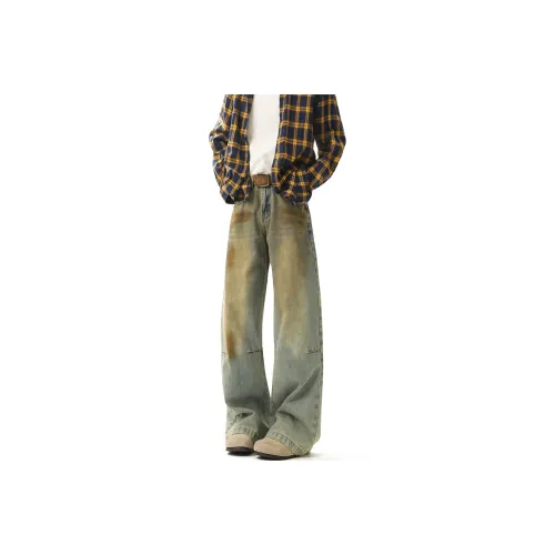 Teddy Zoo Jeans Unisex Vintage Blue