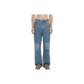 LOEWE Anagram Baggy Jeans In Denim