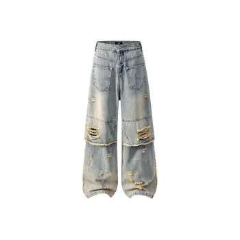 DJ.SPIRIT Jeans Unisex Yellow Mud
