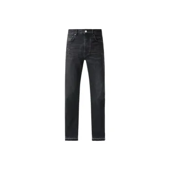 AMIRI Vintage Effect Distressed Straight Leg Jeans