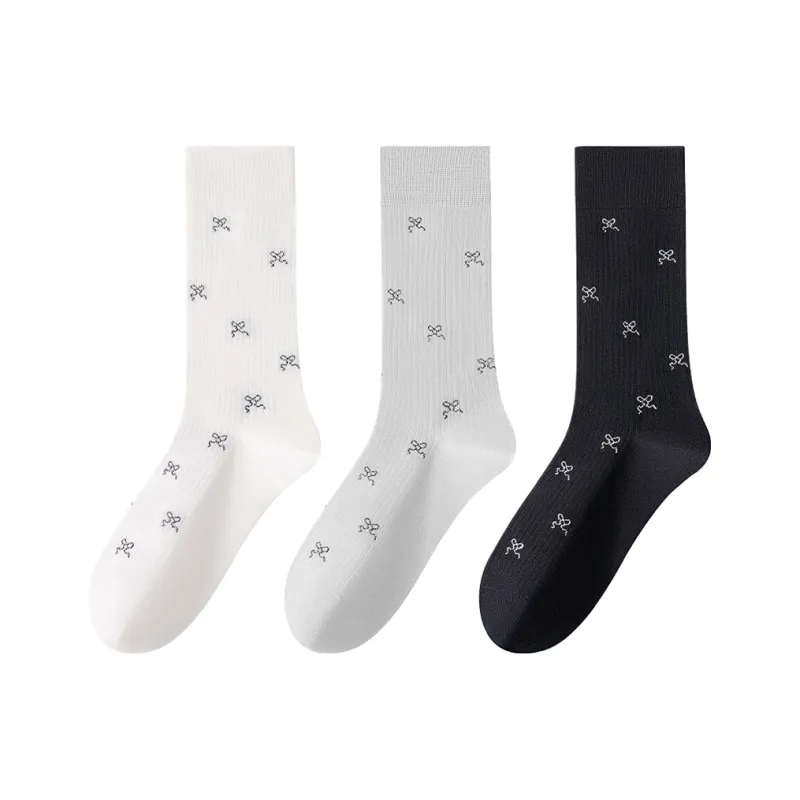 MIIOW Mid Calf Socks Women's 3 Pack-0