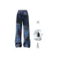 Blue Leopard Print (Comes with 1 White T-Shirt)