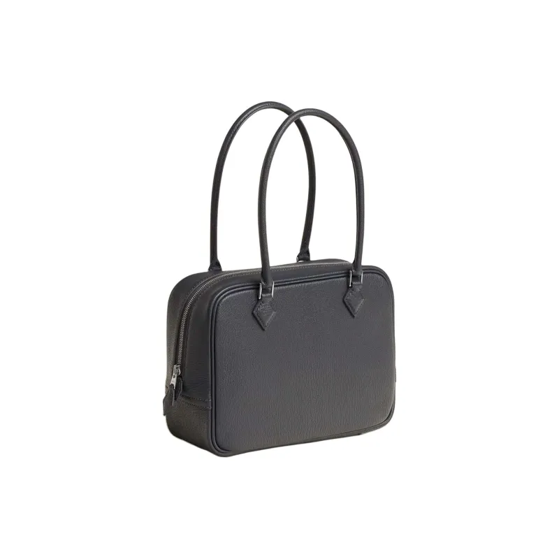 HERMES Plume Mysore Goat Skin Handbag Mini Women's 85 Ardoise Slate Gray-1