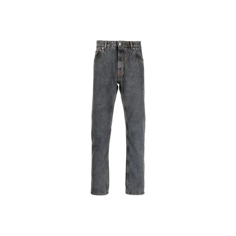 ETRO Logo embroidered Tapered Jeans-0