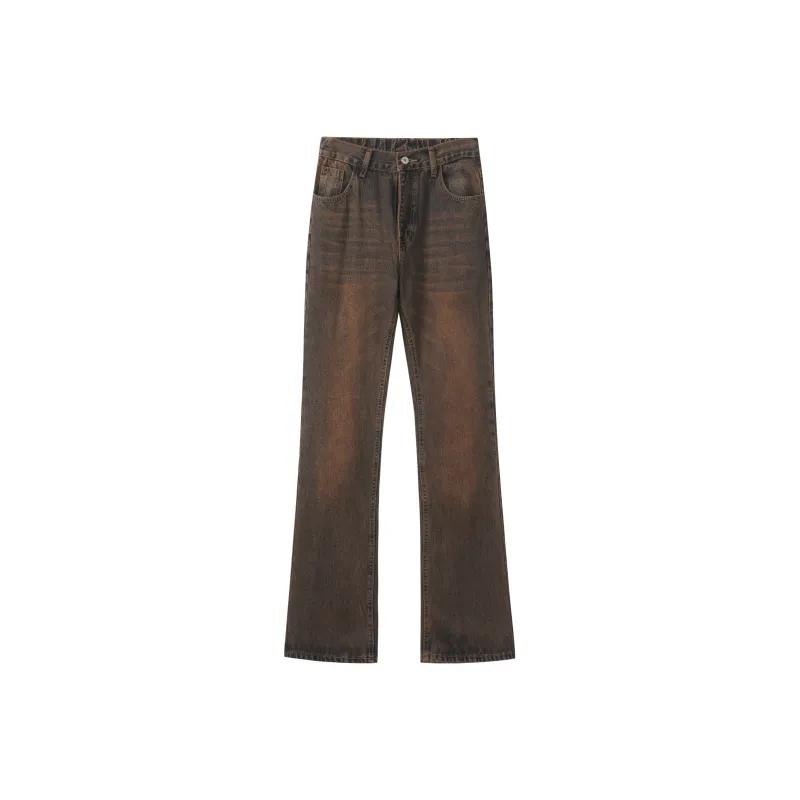 ZIXUN Jeans Unisex Red Mud-0