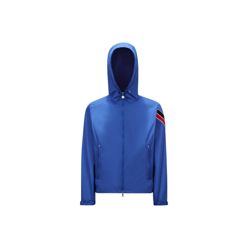 Moncler Trench Coats Men Blue-0
