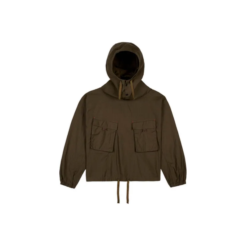 Brain Dead Miltary Cloth Smock Hooded Jacket-0