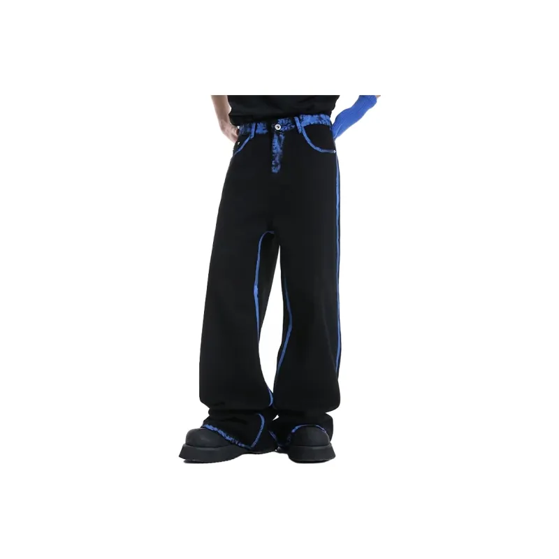 T IRA Jeans Unisex Blue Black-0