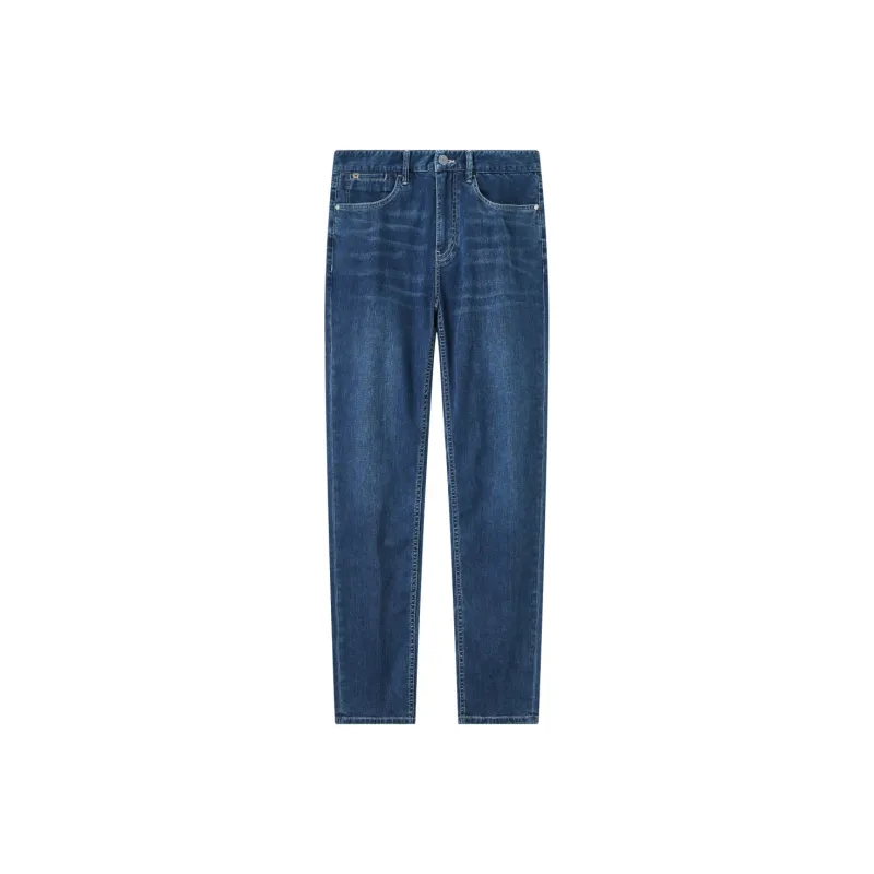 Jiumuwang Men's Pants Expert Jeans Men's Navy Blue-0