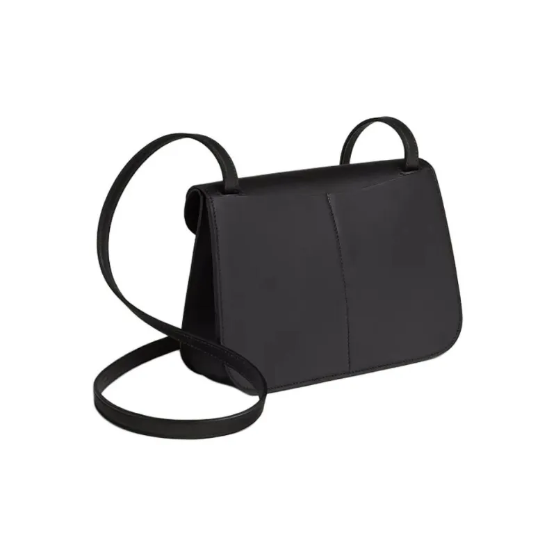 HERMES Halzan Swift Calfskin Shoulder Bag Mini Women's Black-2