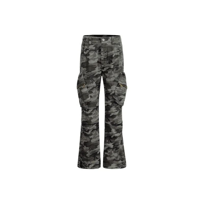 TERRA INCOGNITA Cargo Pants Unisex Green Camouflage-0