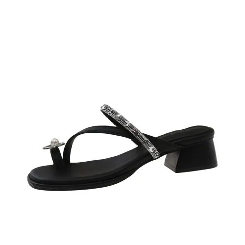AJPAP Rhinestone Slide Slippers Women's