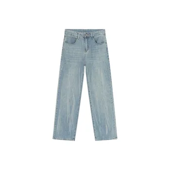 Voguo Relay Loose Fit Straight Fit Jeans Unisex Plum Blue