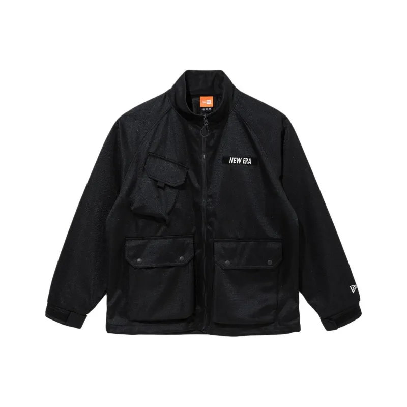New Era SS25 Jacket Korean Style Unisex Black-0
