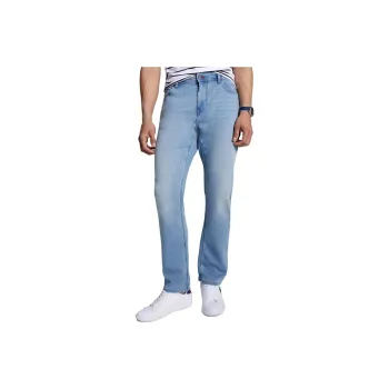 Tommy Hilfiger Denton Straight-Fit Light Wash Jean Jeans Light Was Jeans Men's Blue