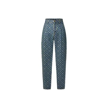 LOUIS VUITTON Monogram Denim Tailored Pants