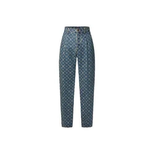 LOUIS VUITTON Monogram Denim Tailored Pants