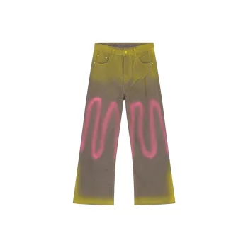 Voguo Relay Loose Fit Straight Fit Jeans Unisex