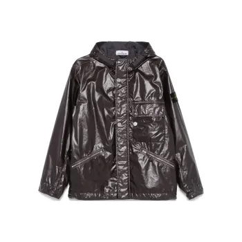 STONE ISLAND Mussola Gommata Hooded Jacket
