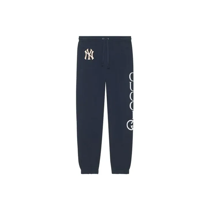 GUCCI x Yankees FW22 Knitted Sports Pants Men's Blue-0