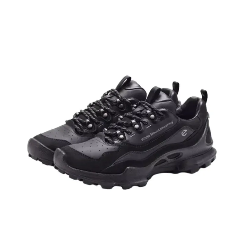 White Mountaineering x Ecco Biom C Trail Abrasion Resistant Low Top Mountaineering & Hiking Shoes Women's Black-1