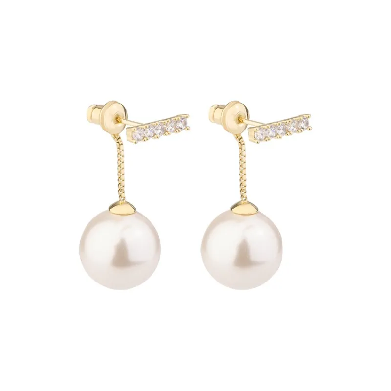 QIANFANGDAHUANGYE Zircon Earrings Women's-0
