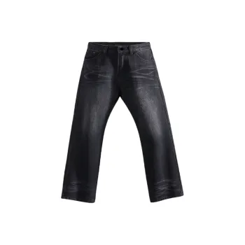 Menglaini Jeans Unisex Black