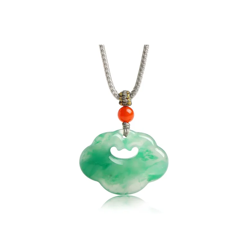 With The Heart Of The Jade African Emerald Necklaces Unisex-0