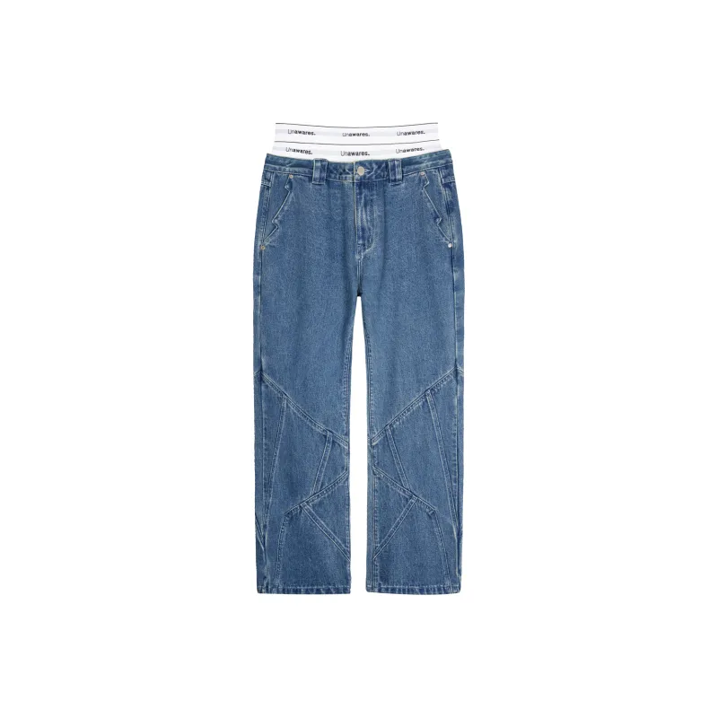 Unawares. Jeans Unisex Denim Blue-0