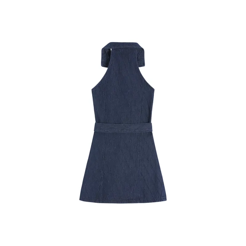 PLANE DRIFT Sleeveless Dress Women's Dark Blue-1