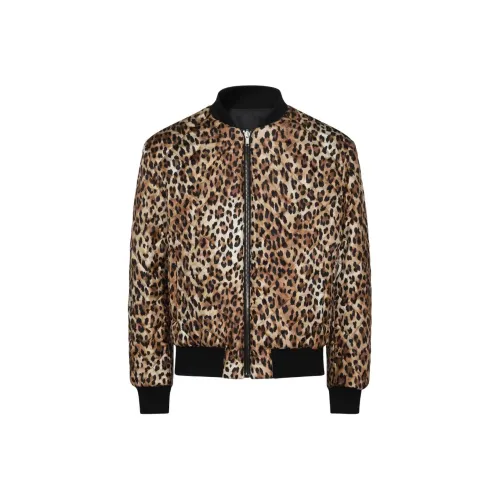 MOSCHINO Leopard-print Bomber Jacket