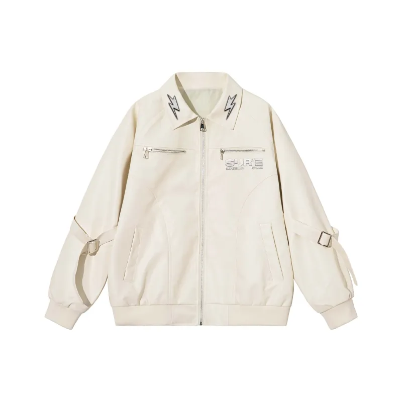 SUPEREALLY Leather Jacket Unisex-4