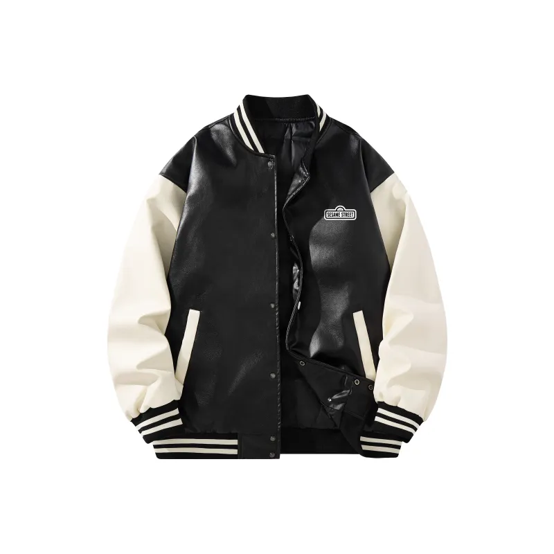 SESAME STREET Down Jacket Unisex Black-0