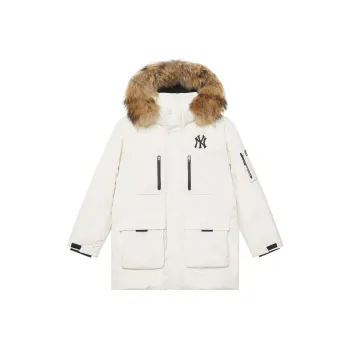 MLB New York Yankees Basic Collection FW24 Down Jacket Unisex Dark Cream
