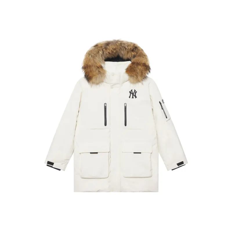 MLB New York Yankees Basic Collection FW24 Down Jacket Unisex Dark Cream-0