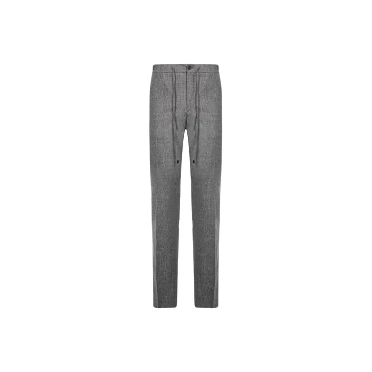MALO Slim Fit Pants Moderate Casual Pants Men's Gray-0