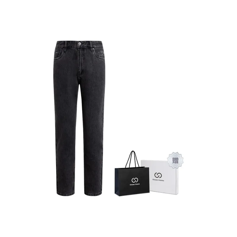 Chester Charles Jeans Men's Dark Gray-0