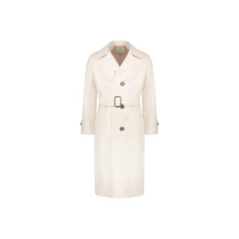 FERRAGAMO Trench Coat Men's White