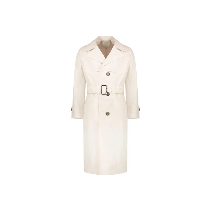 FERRAGAMO Trench Coat Men's White-0