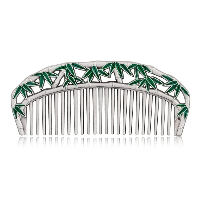 Yu Yin 999 Fine Silver Hair Comb Women's-0