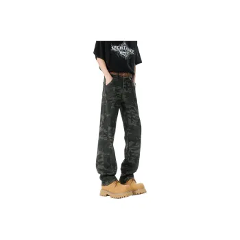 Evil Lions Jeans Unisex Camouflage Bootcut Versatile Style
