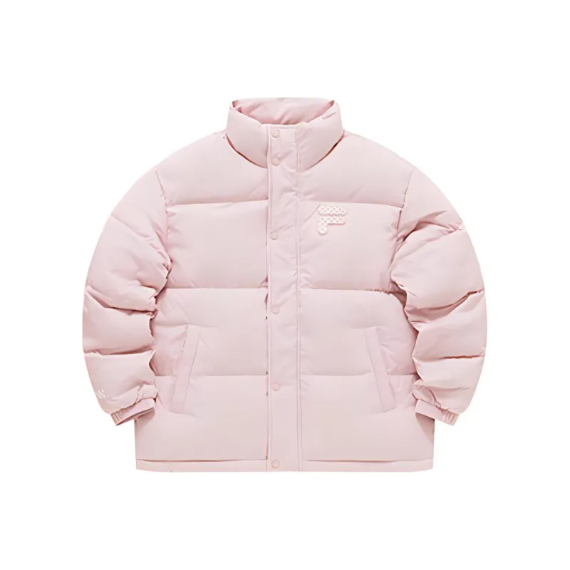 FILA FUSION FOB Series Down Jacket Unisex Red Pink-0