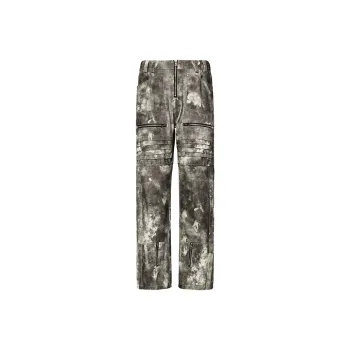 GTRG Jeans Unisex Green Camouflage