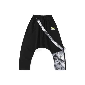 GENANX Baggy Pants Casual Pants Unisex Black