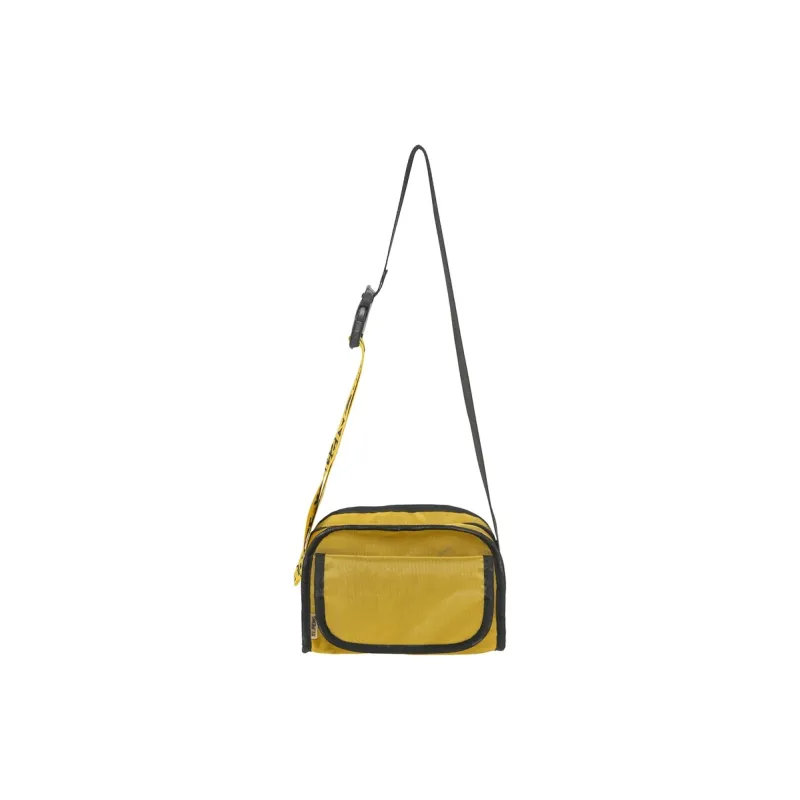 Yalu Nylon Shoulder Bag, Crossbody Bag Unisex Black/Pink/Ginger Yellow/Dark Blue-12