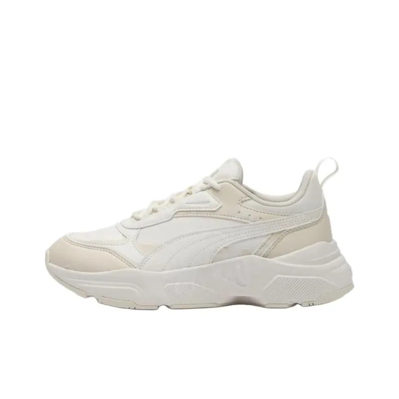 PUMA Cassia Anti Slip Wear Resistant Low Top Casual Shoes Women's Beige-0