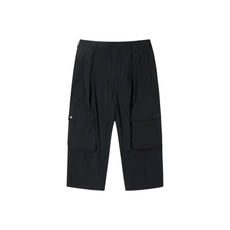 Diadora Straight Casual Pants Men's Black-0