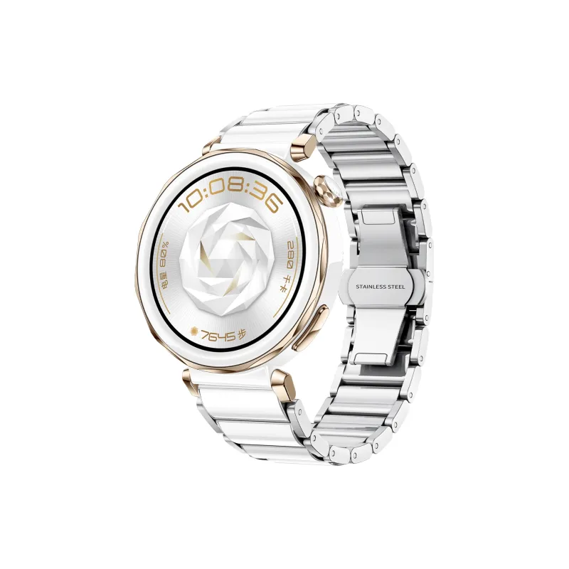 Watchbond Watch Band Huawei Compatibility Imitation Ceramic Material-6
