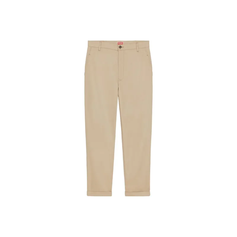 KENZO Logo patch Straight leg Trousers-0